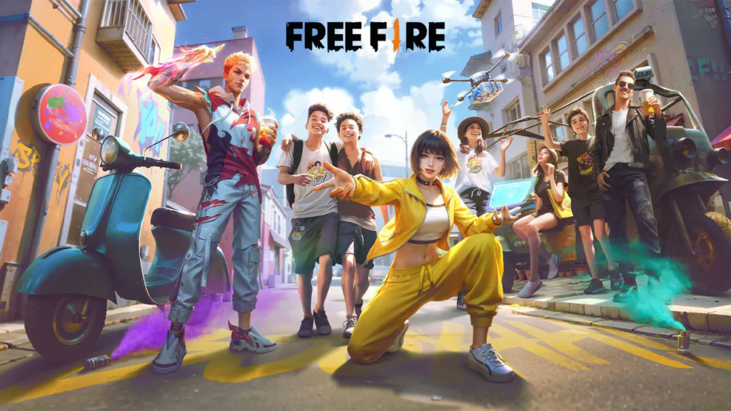 Free Fire gameplay overview and battle royale map on Android