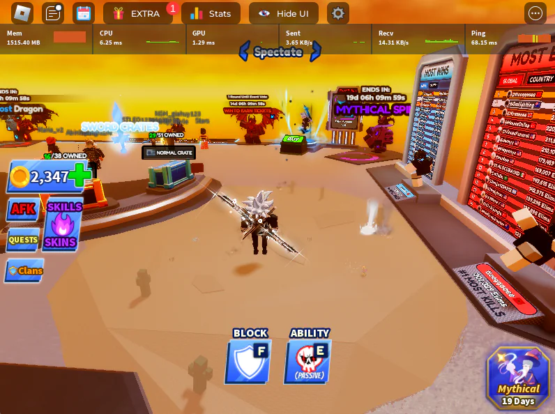 Verifying smooth gameplay framerate and stable FPS in Roblox after optimization