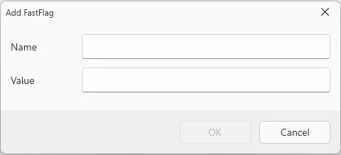 Entering parameter FFlagDebugSkyGray with value true in Add FastFlag dialog
