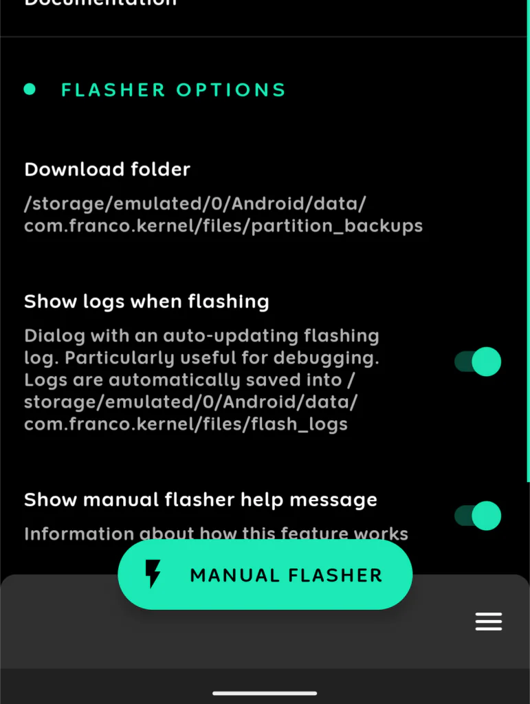 Kernel Flasher utility installing custom kernel packages from storage