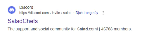 Komunitas pengguna Salad di Discord