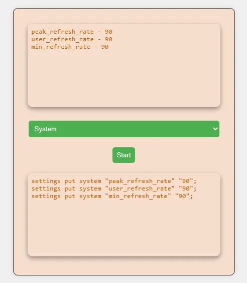 Tool converting SetEdit codes into wireless ADB shell syntax