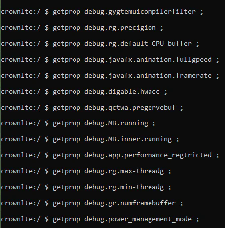 Inactive setprop status restored to factory defaults after device reboot