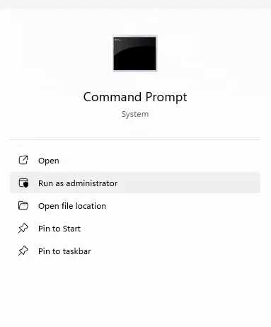 Opening Command Prompt as Administrator to run BCDEdit tweaks