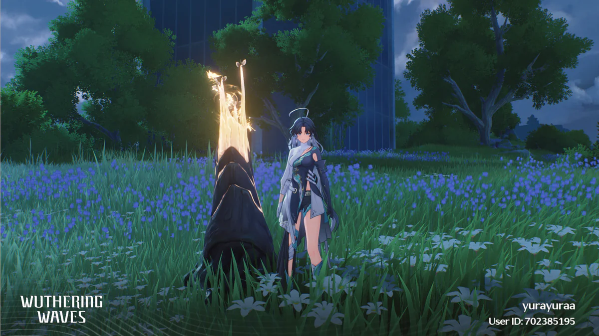 PC game visuals before optimization with heavy foliage and shadow loads