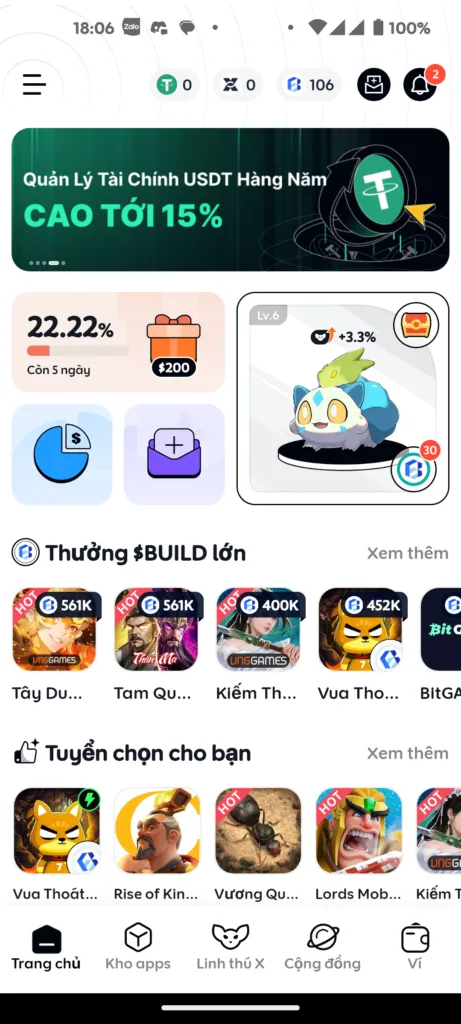 Partner app install missions list