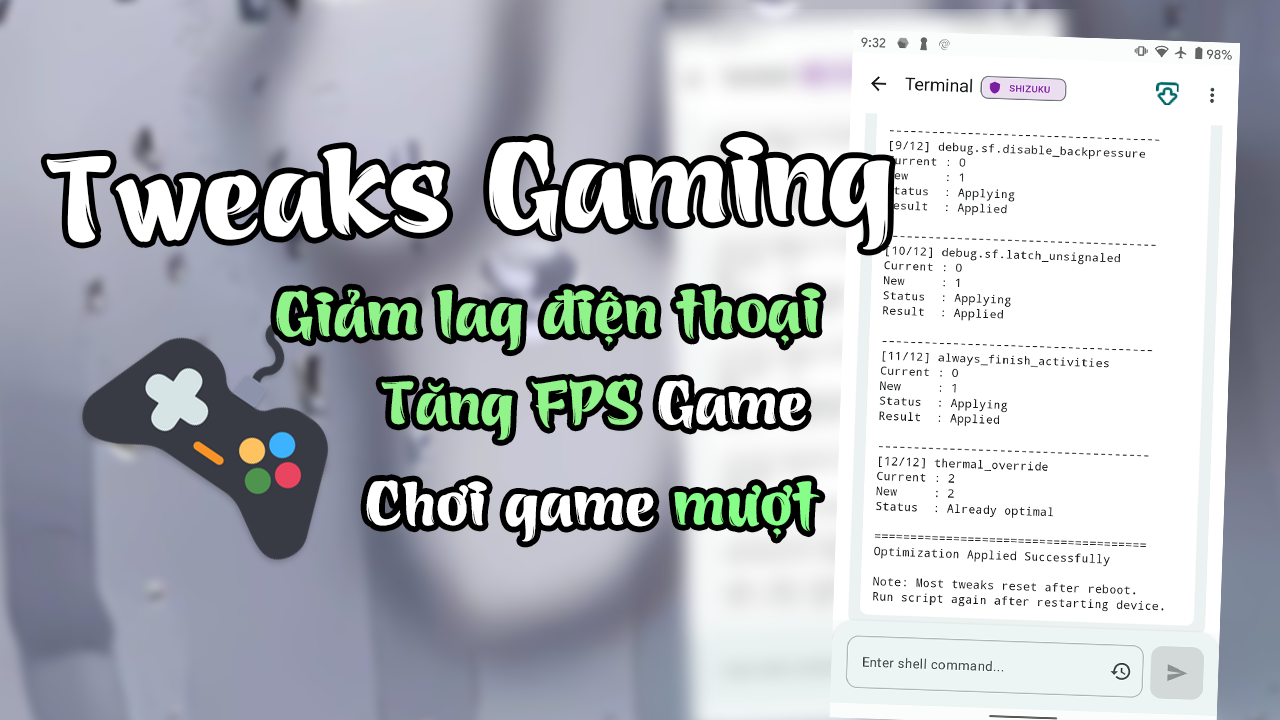 Tweaks Gaming Dành Cho Android 7-15 (Root & Không Root)